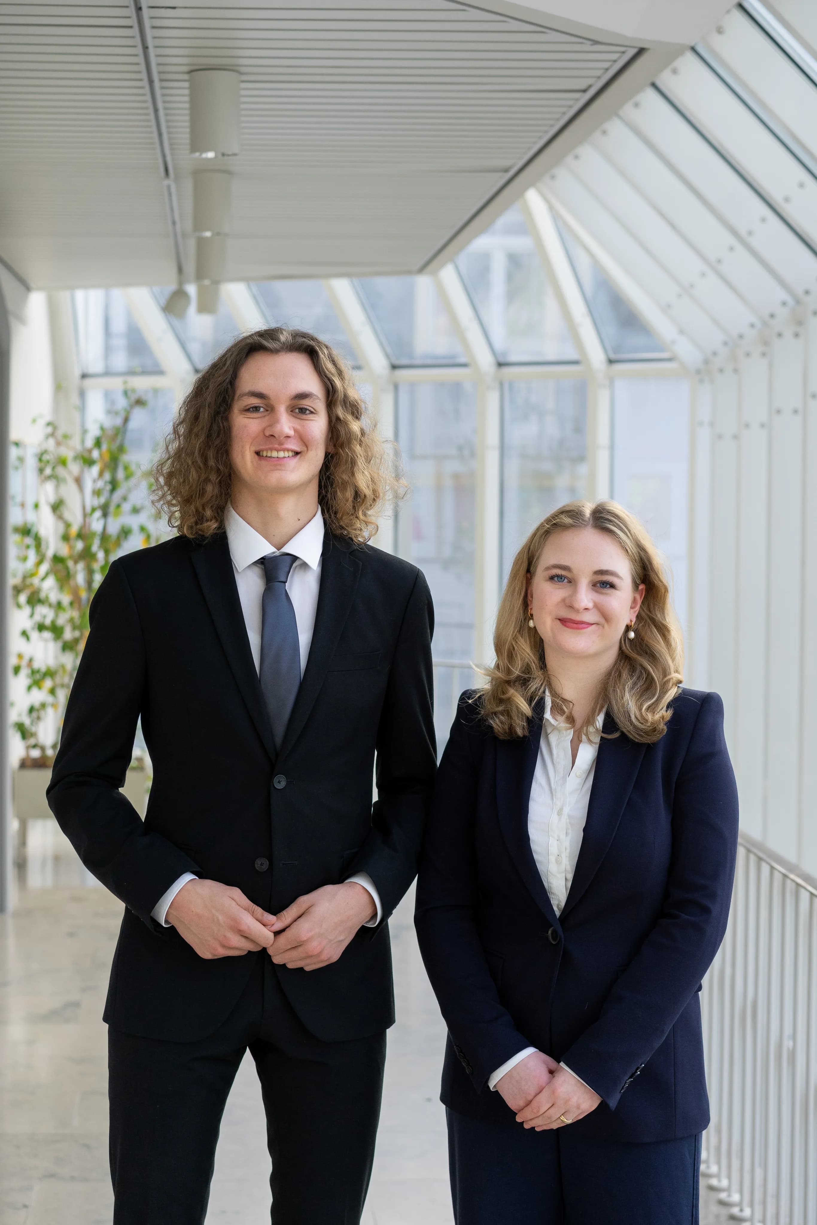 Portrait of Till Michels and Caralie Duesing, Human Resources